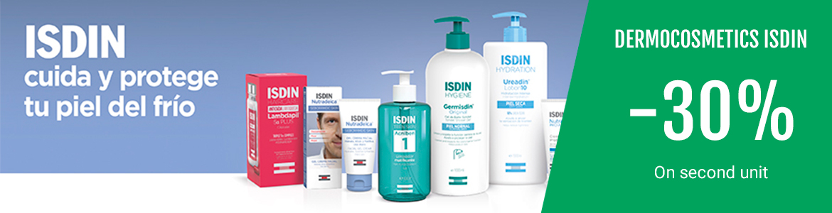 ISDIN DERMA -30% on 2nd unit *on cheapest product