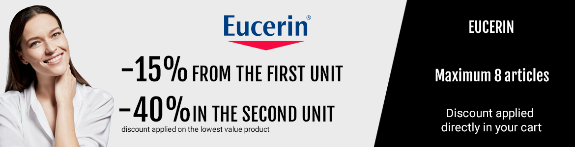 Eucerin selection -15% first unit, -40% second unit