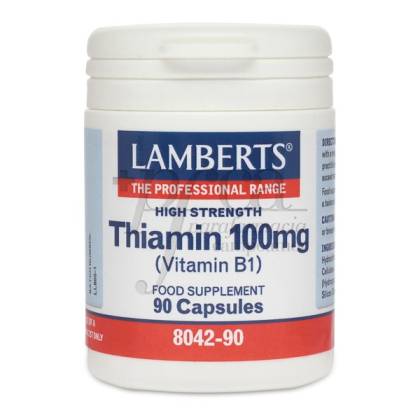 Thiamin Vitamin B1 100mg 90 Kapseln Lamberts