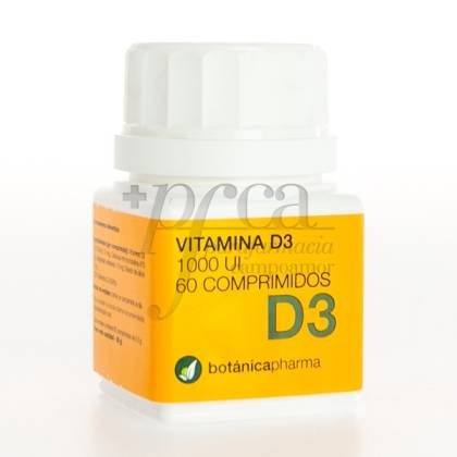 Vitamina D3 60 Comp 1000 Ui Botanica