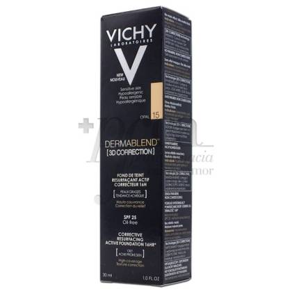Vichy Dermablend 3d Correction Spf25 Oil-free N15 30ml