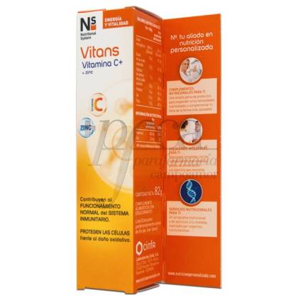 Ns Vitans Vitamina C + Zinc 20 Comps Efervescentes