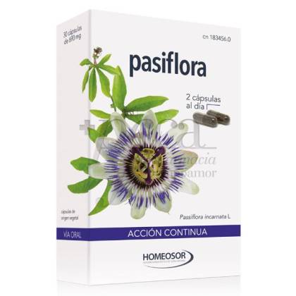Pasiflora Ação Contínua 30 Capsulas 690mg Pharmasor
