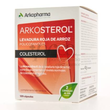 ARKOSTEROL RED RICE YEAST 120 CAPSULES