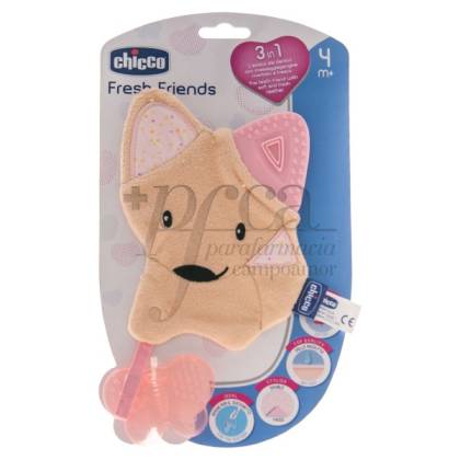 CHICCO FRESH FRIENDS BEIßRING 3IN1 4M+ ROSA