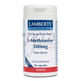L-METHIONINE 500MG 60 CAPSULES 8318 LAMBERTS