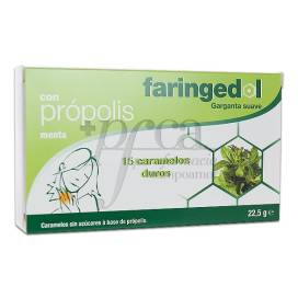Faringedol Propolis-menta 15 Caramelos