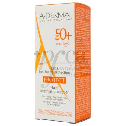 A-derma Protect Flüssigkeit Spf50 40 Ml