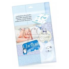 CHELINO DISPOSABLE CHANGING MATS 6 UNITS