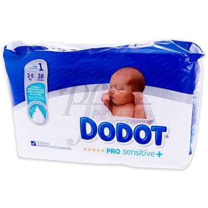 Dodot Pro Sensitive Size 1 2-5 Kg 38 Units