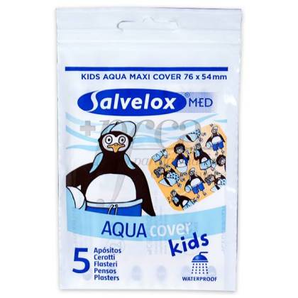 Salvelox Med Kids Aqua Maxi Cover 5 Plasters