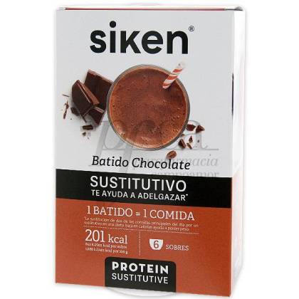 Siken Protein Sustitutive Chocolate Shake 6 Sachets