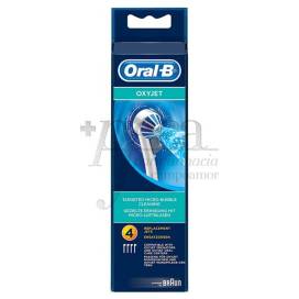 ORAL B OXYJET REPLACEMENTS 4 UNITS