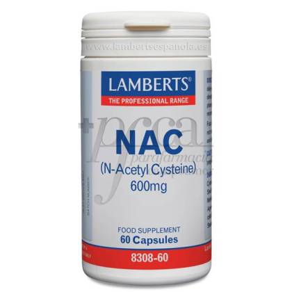 NAC (N-ACETIL CISTEINA) 600MG 60 CAPSULES