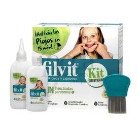 Filvit Kit Sem Insecticidas Loção Asfixia Piolhos 125 Ml X 2 Unidades