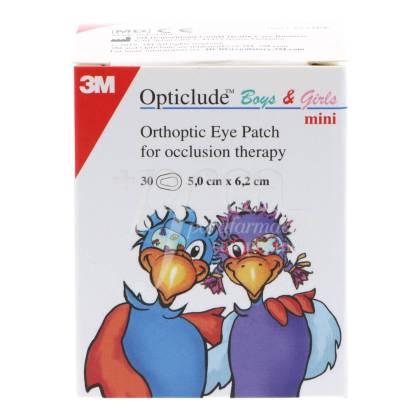 Opticlude Mini Augen Pflaster 30 Einheiten