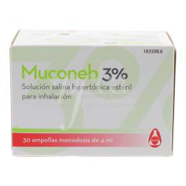 MUCONEB 3% SOLUCION SALINA 30X4 ML