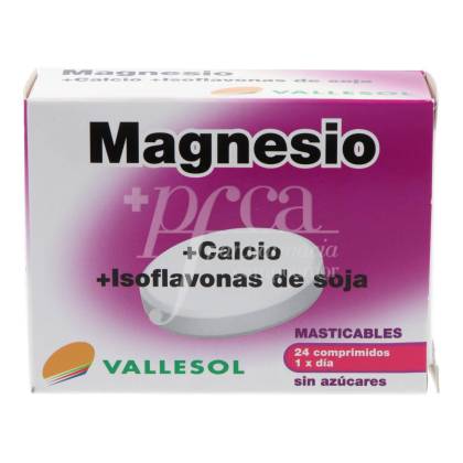 Vallesol Magnesium +calcium+soja Isoflavones 24 Units