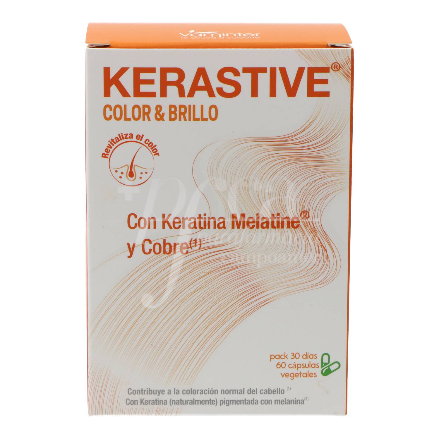 Buy KERASTIVE COLOR AND WHITE HAIR 60 CAPSULES - Parafarmacia Campoamor