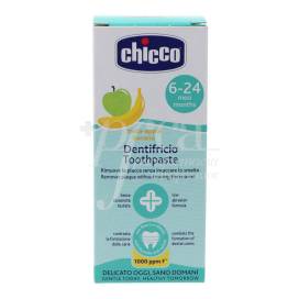 CHICCO TOOTHPASTE APPLE AND BANANA WITH FLUORINE 6-24M 50 ML