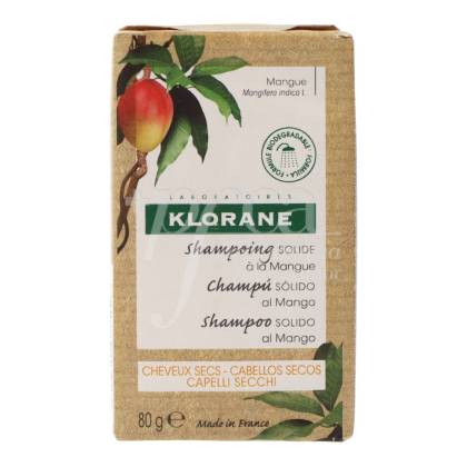 Klorane Champu Solido Al Mango 80 g