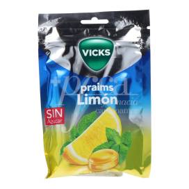 Vicks Limon Caramelo Duro Con Mentol 72 g