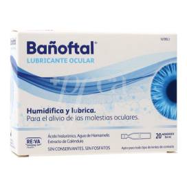 Bañoftal Lubrificante Ocular 20 Monodoses De 0.4ml