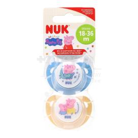 NUK SILICONE PACIFIER PEPPA PIG 18-36 M 2 UNITS