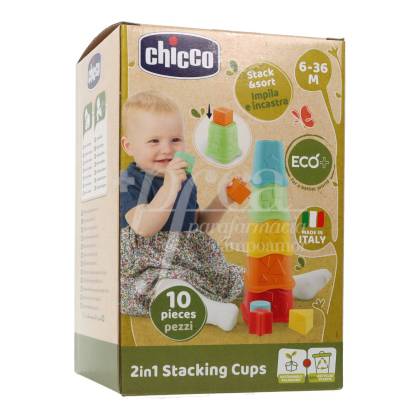 CHICCO 2 IM 1 STACKING CUPS ECO+ 6-36 M