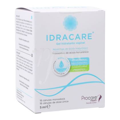 Idracare Gel Hidratante Vaginal 16 Canulas Monodosis 5 ml