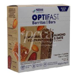 Optifast Bars Almond Dates And Honey Flavour 6 Units