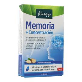 KNEIPP MEMORIA Y CONCENTRACION 30 CAPS