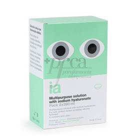 INTERAPOTHEK CONTACT LENS SOLUTION WITH HYALURONIC ACID 2 X 360 ML