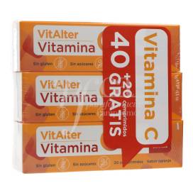 Vitalter Vitamina C 40 + 20 Comp Sabor Naranja Promo