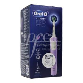 ORAL B ELECTRONIC TOOTHBRUSH VITALITY CROSS ACTION PURPLE
