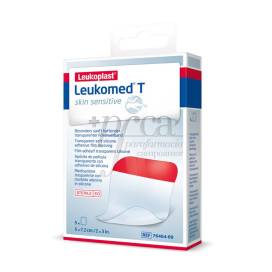Leukomed T Skin Sensitive Curativo Estéril Adesivo 7,2cm X 5cm 5 Unidades