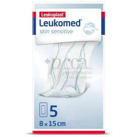 Leukomed Skin Sensitive Aposito Esteril Adhesivo 5 Unidades 15 Cm X 8 Cm