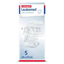 Leukomed Skin Sensitive Curativo Estéril Adesivo 5 Unidades 25 Cm X 10 Cm
