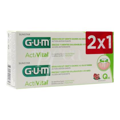 Gum Activital Gel Dentifrico 2x75 ml Promo