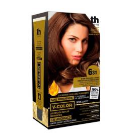 Th V-color Haarfärben N6.31 Ohne Ammoniak Dunkel Goldene Asche Blond