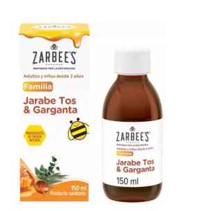 XAROPE PARA A TOSSE E GARGANTA DA FAMÍLIA ZARBEES 1 FRASCO 150 ML