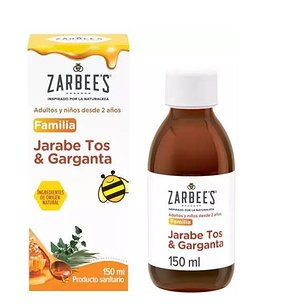 ZARBEES JARABE FAMILIA TOS Y GARGANTA 1 FRASCO 150 ML