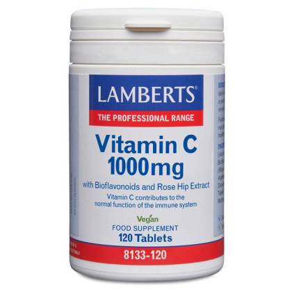 Vitamina C 1000mg Bioflavonoides 120 Comps Lamberts