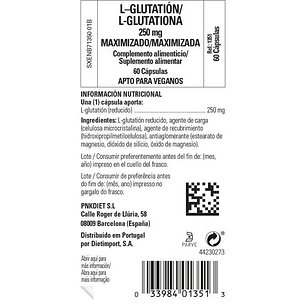 Solgar L Glutation Maximizado 250 Mg 60 Vegicaps 2