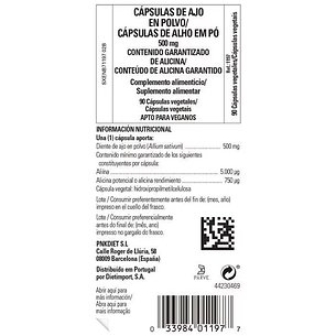 Solgar Ajo Cultivo Bio 500 Mg 90vc 2