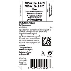 Solgar Acido Alfa Lipoico 60 Mg 30 Vegicaps 2