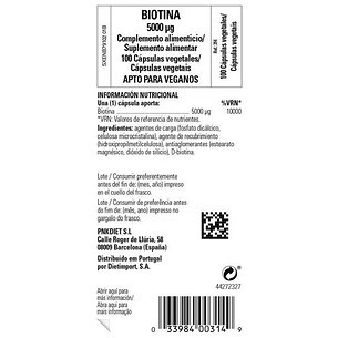 Solgar Biotina 5000mcg. 100 Caps 2