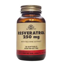 Solgar Resveratrol 250 Mgcon Extr.vino Tinto 30 Capsblanda