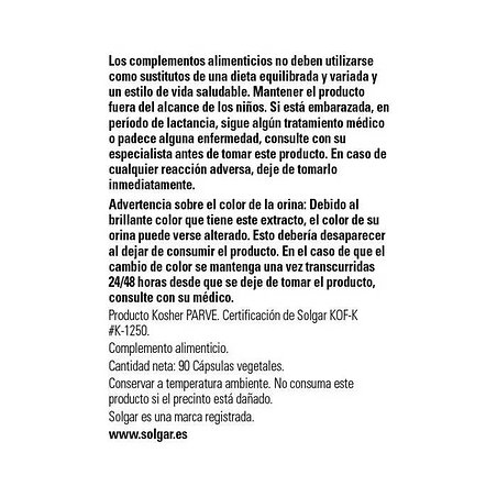 Solgar Remolacha 500 Mg 90 Vegcaps