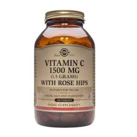 Solgar Vitamina C Escaramujo Rose Hips 1500 Mg 180 Comp